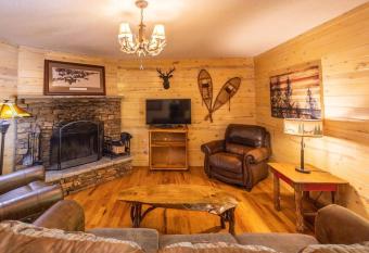 Pet friendly Luxury Cabin near Helen with fire pit has Balcony rooms