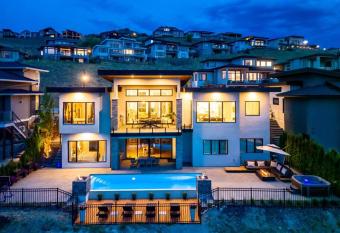 Newly Modern House w/ urban landscape of Kelowna!    has rooms with a private hot tub