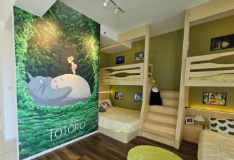 Hayao Miyazaki in Da House @ Sunway Onsen Ipoh [6 pax duplex] has Balcony rooms