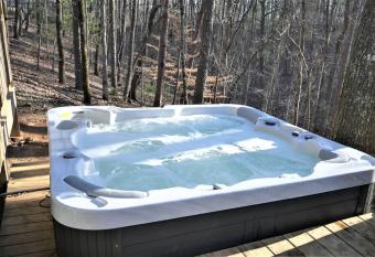 Secluded Cabin with Hot Tub, Dog Friendly has rooms with a private hot tub