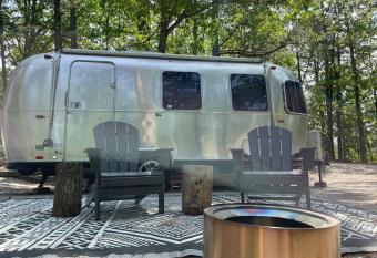 Loblolly Pines Adventure 2016 Airstream 22ft Bambi has rooms with a private hot tub