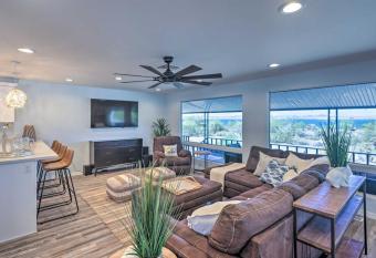 Lush Waterfront, FamFriendly Home w/ Amazing Views! has rooms with a private hot tub