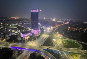 City View Apartment - Ho  ng Huy Grand Tower has Smoking/Balcony rooms