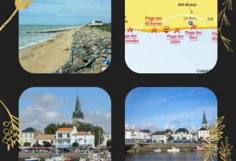 appartement 4/6 pers    300 m de la plage has Balcony rooms