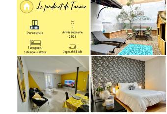 Le petit jardinet de Tarare has Balcony rooms