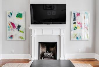 Luxury home in the historic Fan District has rooms with a private hot tub