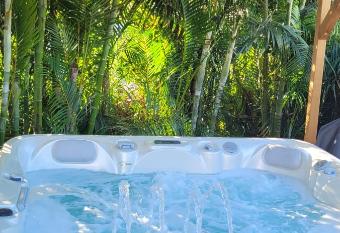 Chambre proche a  roport vue montagne has rooms with a private hot tub