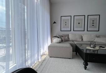 Modern, City/Industrial Style has Balcony rooms