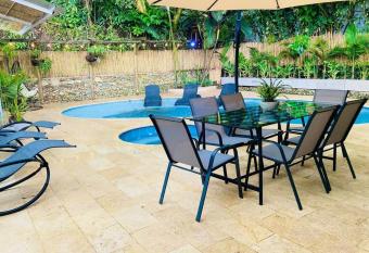 Luxury Villa In Aguacatala2 has rooms with a private hot tub