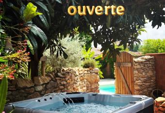 Tiny House Piscine et Spa has rooms with a private hot tub