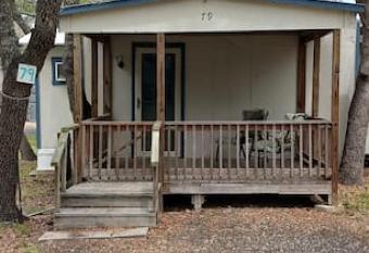 Cabin 79 -2 Bedroom Park Model- 1 Full and 1 Queen allows 18 year olds to book a room