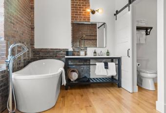 The Literary Hotel has rooms with a private hot tub