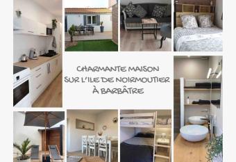 Charmante maison sur l Ile de Noirmoutier    Barb  tre has Balcony rooms