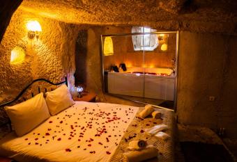 unicorn cave hotel has rooms with a private hot tub