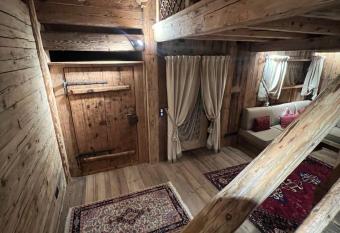 Luxury chalet has rooms with a private hot tub