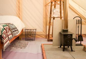 Tinker the Bell Tent at Pentref Luxury Camping allows 18 year olds to book a room