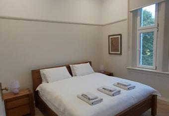 Premium large apartment with view to the park has rooms with a private hot tub