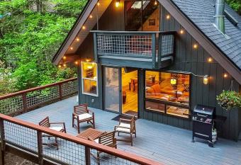 Bellingham A-Frame - Hot tub & Firepit has rooms with a private hot tub