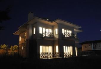 A Scenic villa near Airport has rooms with a private hot tub