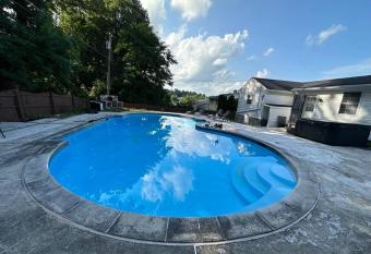 Beautiful oasis has rooms with a private hot tub