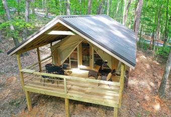 7 Fishing Lure Luxury Glamping Tent Fishing Theme has Balcony rooms