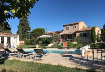 El  gante villa, piscine, pool house 3 chambres has Balcony rooms