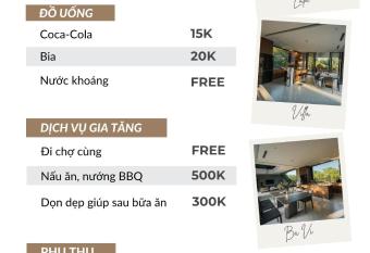 Lala Villa Ba V   Si  u Chill R   ng 1000M2 View H         ng M  , H    C   Koi Ngo  i Tr   i has rooms with a private hot tub