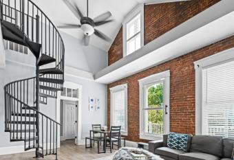 Main Street Balcony Apartment For up to 8 guests! has Balcony rooms