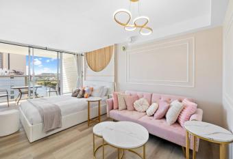 7min Walk to Waikiki Beach - Peaceful Studio! has rooms with a private hot tub