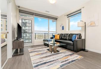 Upscale 1BR Condo - Balcony - Near Victoria Park has Balcony rooms