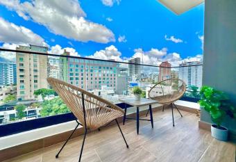 Stunning City Center Condo has rooms with a private hot tub