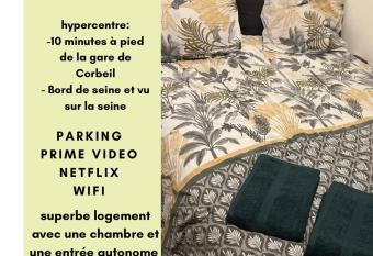 f2 spacieux avec netflix&prime pour 4 personnes has Balcony rooms