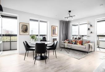 Scandinavian luxury condo has Balcony rooms