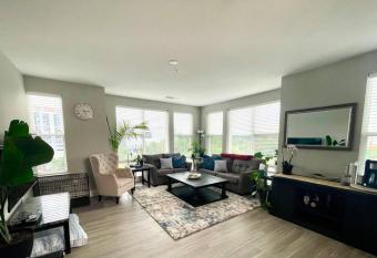 Luxury 2-Bed 2 Bath Apartment has rooms with a private hot tub