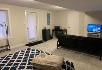 Spacious Fully Finished Basement with Private Entrance allows 18 year olds to book a room