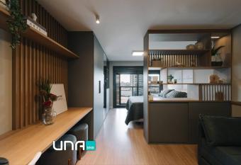 Loft com garagem no Parque Una allows 18 year olds to book a room