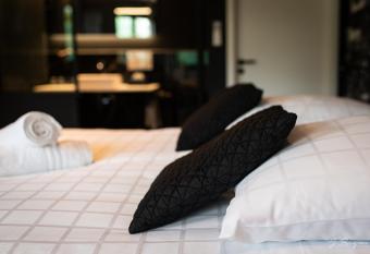 Les Thermes de Spa by La Cour de la Reine H  tel, Suites & acc  s gratuit au centre thermal has rooms with a private hot tub