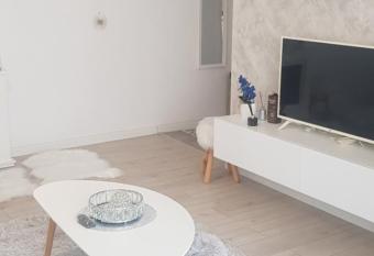 White Apartment Terezian has rooms with a private hot tub