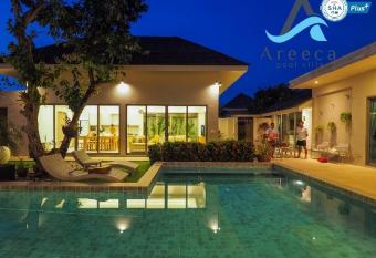 Areeca luxury pool villa has rooms with a private hot tub