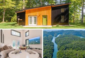 Secluded, Quiet, Unique, Modern Home Near River has Balcony rooms