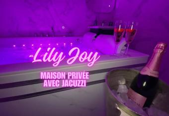 Maison avec Jacuzzi - Louvres proche Roissy CDG - Paris has rooms with a private hot tub