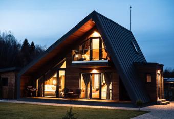 Luxury Aframe has Balcony rooms