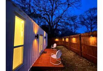 Nomehaus shipping container studio has Balcony rooms