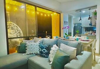 Apartamento Condominio Vacaciones G305 a 5 Minutos del Aeropuerto, 20 minutos del parque del cafe cerca en Armenia, Ubicado en La Tebaida. has Balcony rooms