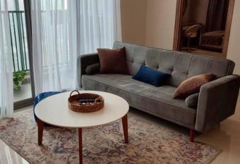 2 bedroom Stylish Pejaten Park Residence near Kemang has rooms with a private hot tub