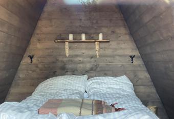 Glamping wooden house has Balcony rooms