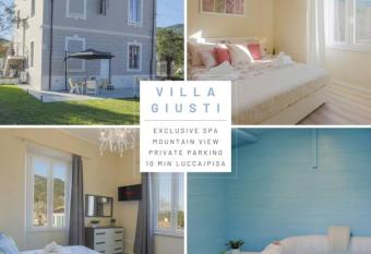 [*ViLLA GiUSTi LiBERTY HOME*] SPA BBQ Wifi Parking has rooms with a private hot tub