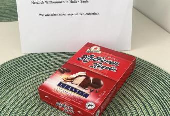   ber den D  chern von Halle has Balcony rooms