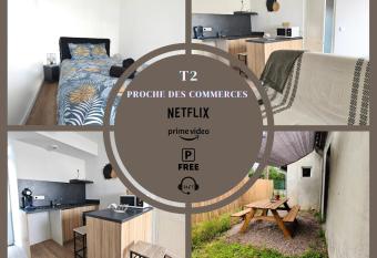 T2    proximit   des commerces - 1    4 pers - has Balcony rooms