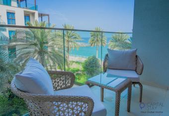 Capital Stay- Two Bed Apartment and Maid Room - The Address Beach Resort Fujairah has Balcony rooms